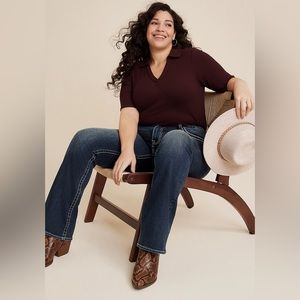 Plus Size Vigoss Heritage Mid Rise Bootcut Jean